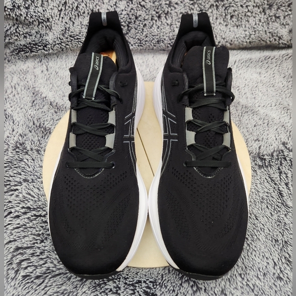 ASICS Gel-Nimbus 26 Running Shoes, Black/Graphite Grey Men's Size 12 - Picture 3 of 9